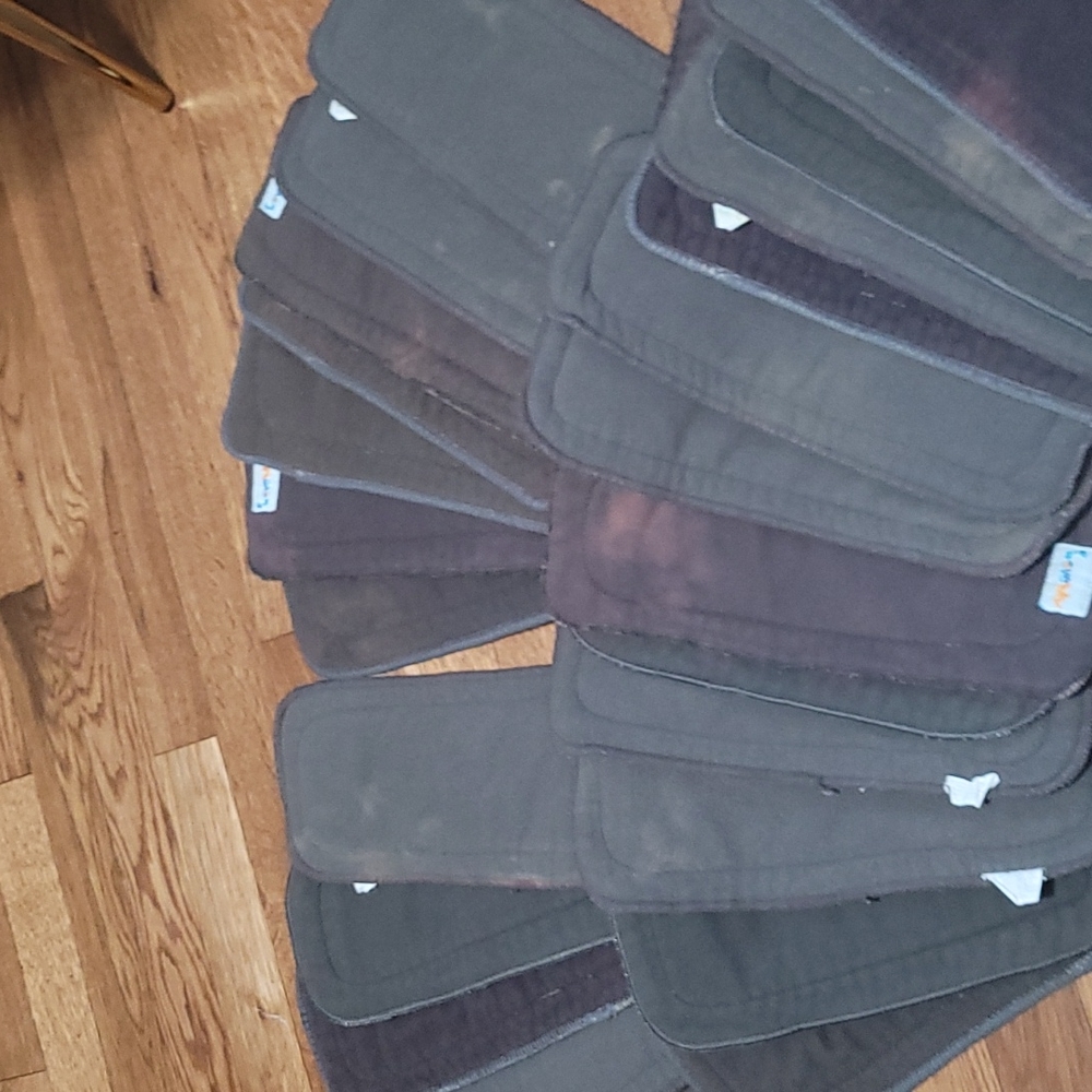 26 bamboo 5-layer charcoal cloth diaper liners